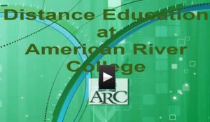 Distance Education at American River College video introduction