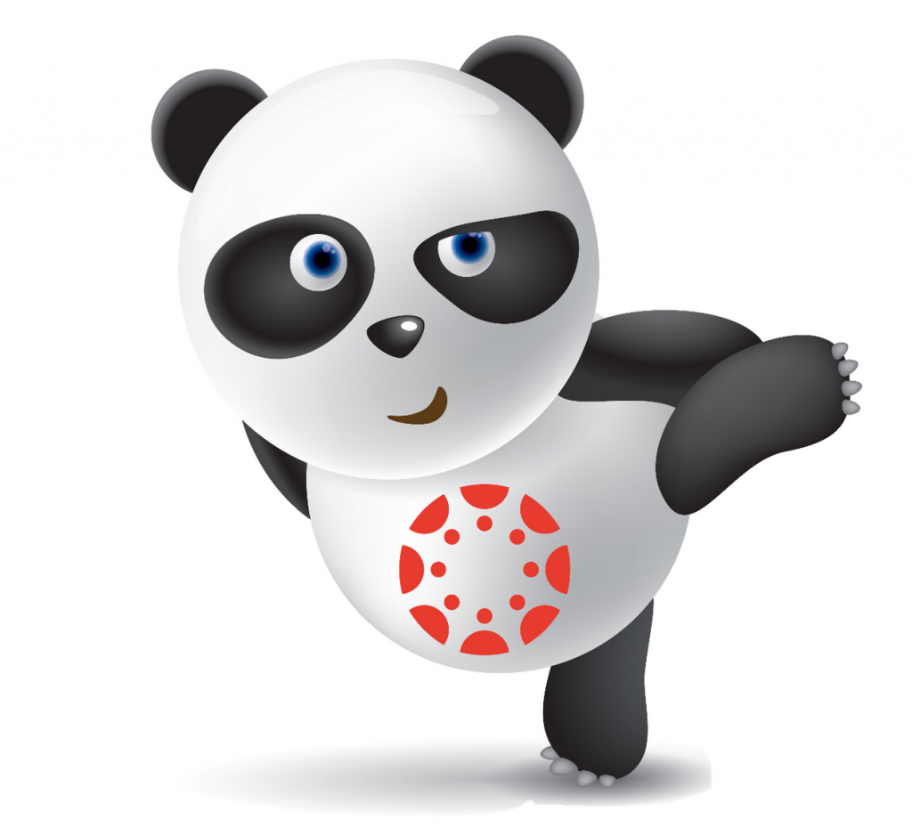 Side-Kicking Canvas Panda