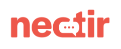 the word nectir on a white background